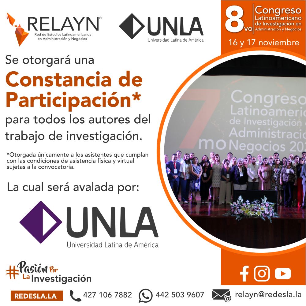 www.redesla.la CONSTACIA PARTICIPACIÓN RELAYN