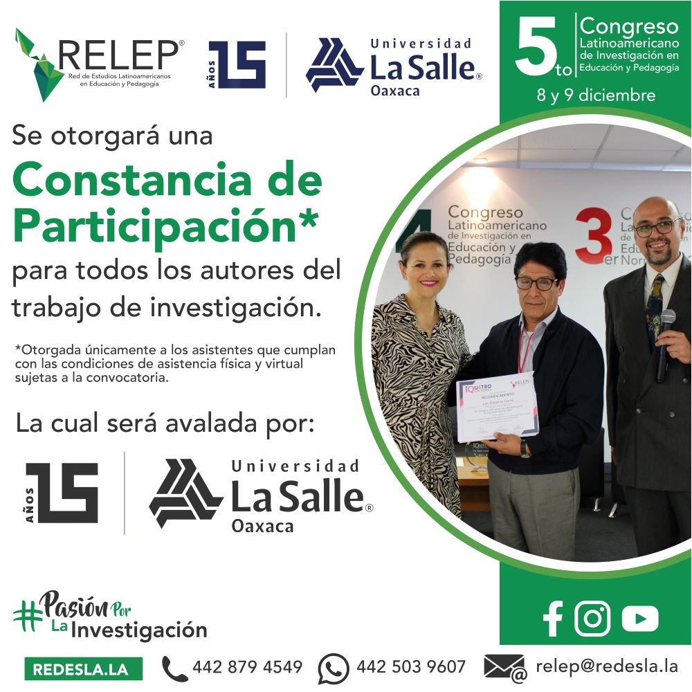 www.redesla.la CONSTANCIA PARTICIPACION RELE